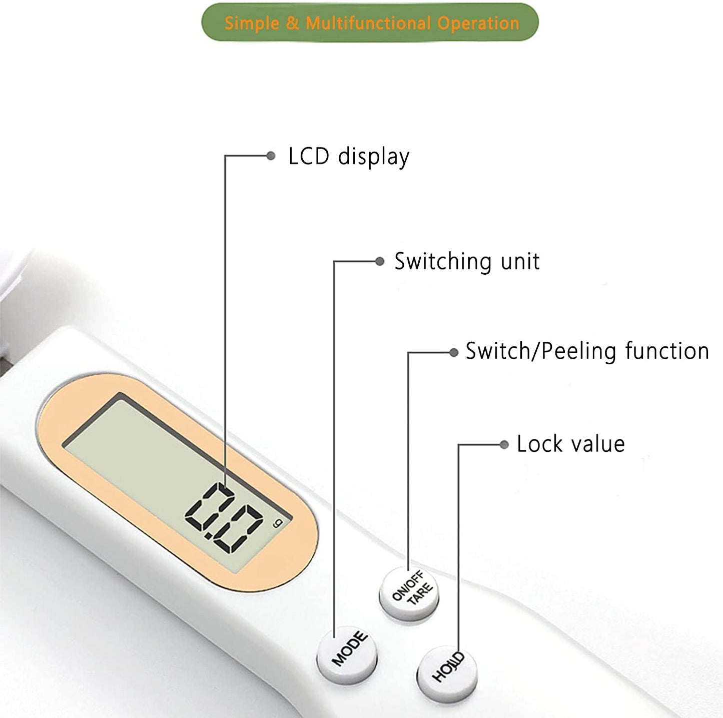Precision Food Spoon Scale